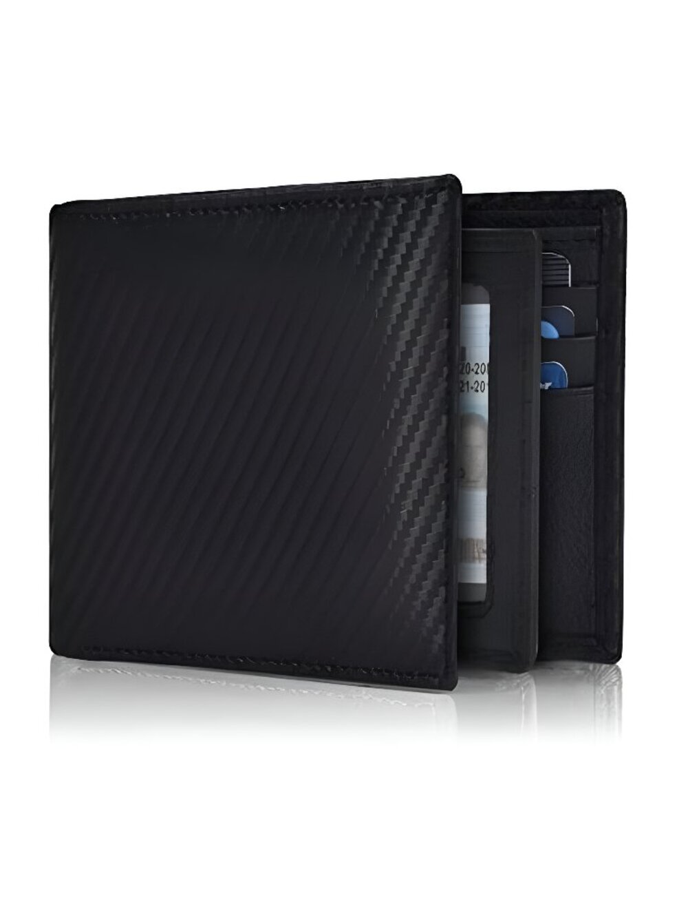 Black Wallet For Men | 9 Credit Card Slots | Bifold | Leather |